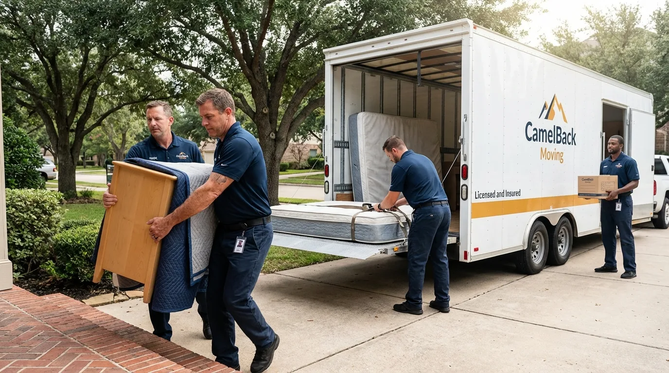 Crew loading residential truck for cross-state move from Beach Haven, NJ
